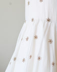 Hand Embroidered Silk Organza Full Length Dress