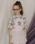 Whatever Embroidered And Hand Enhanced Pinafore Tutu