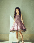 Hand Embroidered Fabric Balls Flower Organza Dress